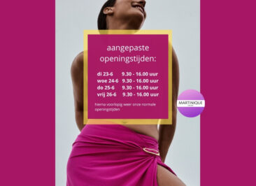 Aangepaste openingstijden